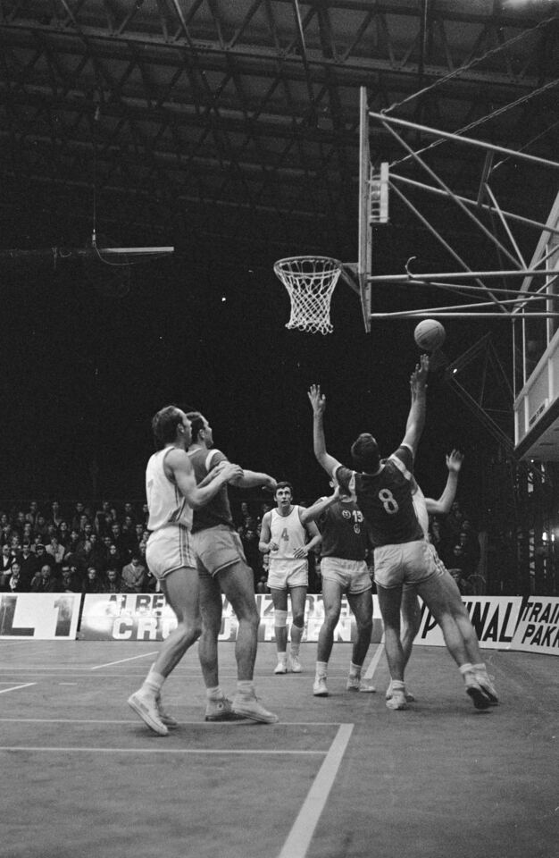 European Cup: Haarlem Flamingo’s – Vorwärts Leipzig (70-75), game action, 14 November 1968